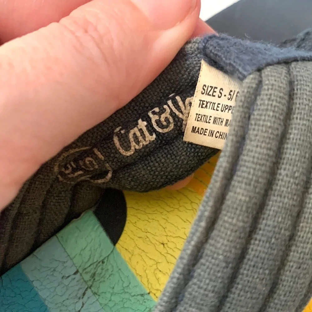 Cat & Jack Size 5/6 Baby Toddler Boys Navy Blue Reef Flip Flops Sandals Size 5 6